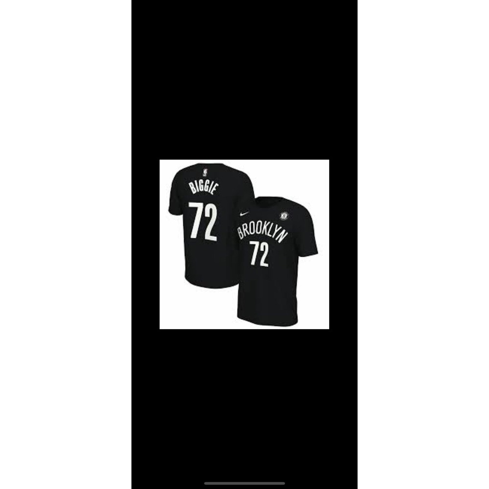 Nike NBA Brooklyn Nets City Edition Notorious B.I.G. Biggie Smalls T-shirt XXL